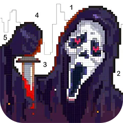 Взломанная Death Park Coloring Games (Дэт Парк игры раскраски)  [МОД Много денег] - полная версия apk на Андроид