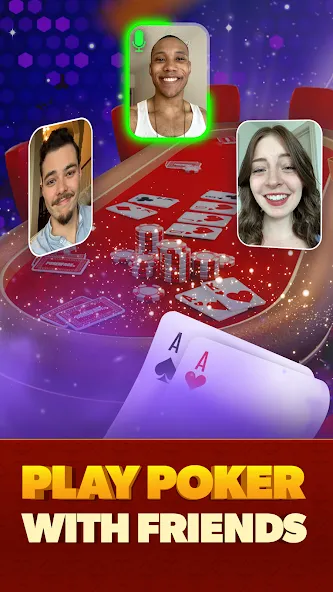 Poker Face: Texas Holdem Poker (Покер Фейс)  [МОД Много денег] Screenshot 1