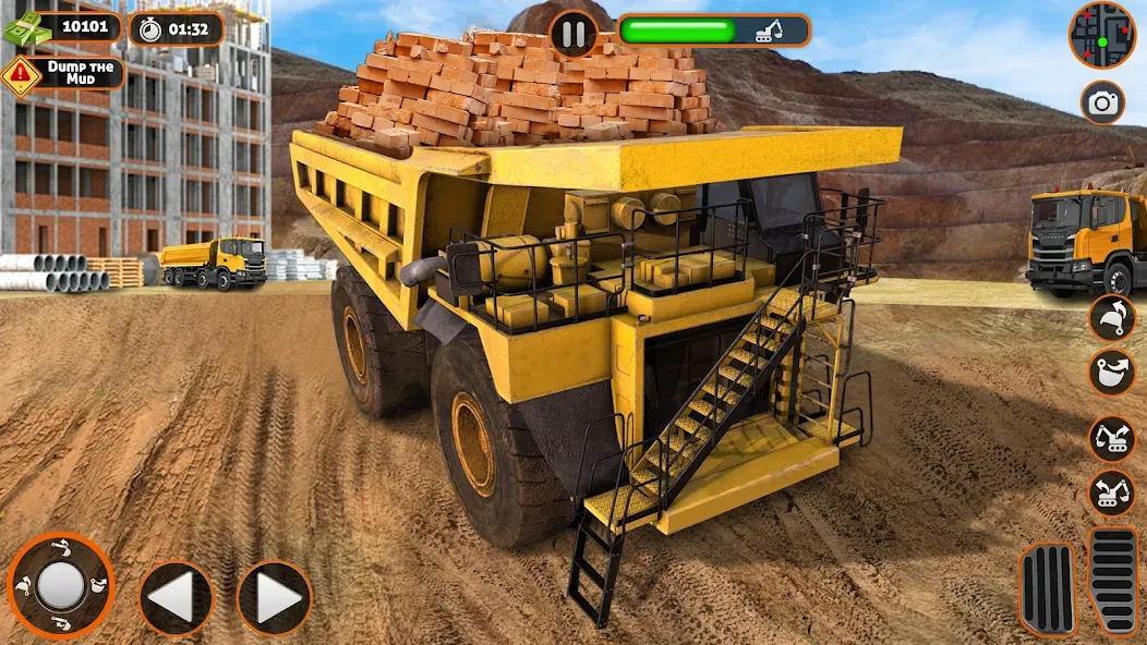 Construction Dump Truck Game (Конструкционный симулятор самосвала)  [МОД Menu] Screenshot 2