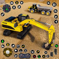 Скачать взлом Construction Dump Truck Game (Конструкционный симулятор самосвала)  [МОД Menu] - последняя версия apk на Андроид