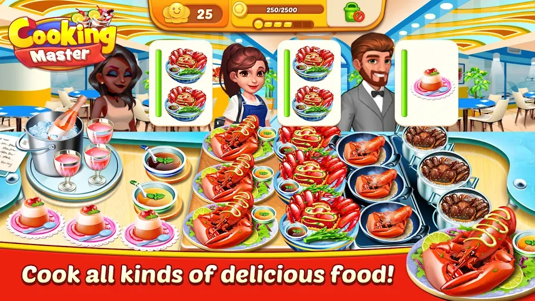 Cooking Master:Restaurant Game (Кукинг Мастер)  [МОД Бесконечные деньги] Screenshot 4