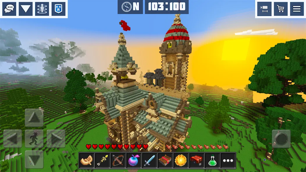 Block Craft World:Planet Craft  [МОД Много монет] Screenshot 5