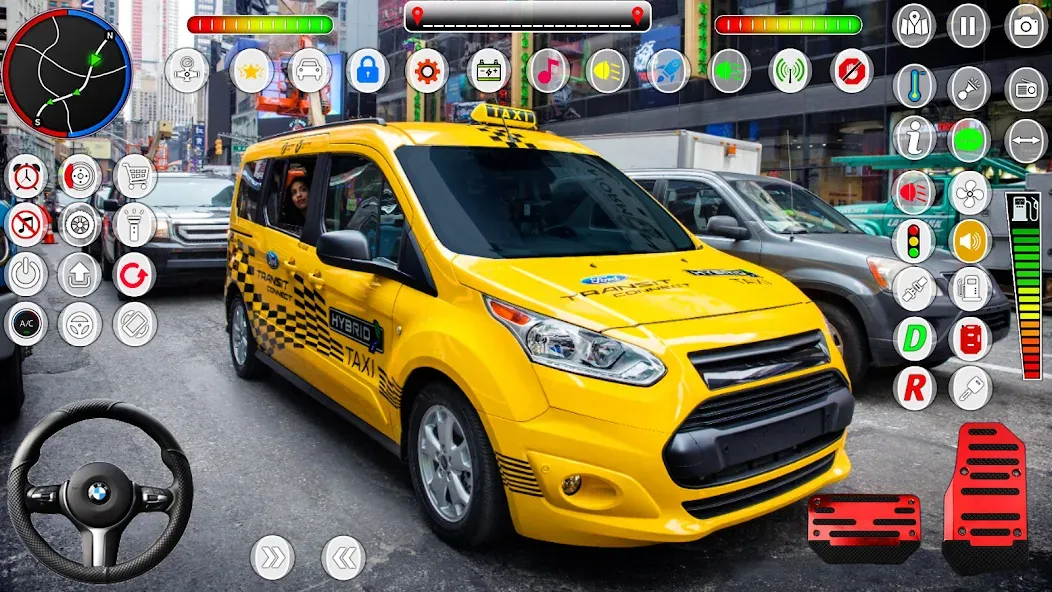 US Taxi Game 2023-Taxi Driver  [МОД Unlimited Money] Screenshot 3