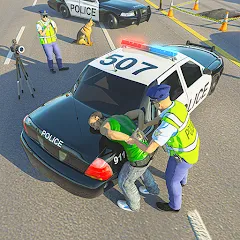 Взломанная Police Simulator Job Cop Game  [МОД Меню] - стабильная версия apk на Андроид