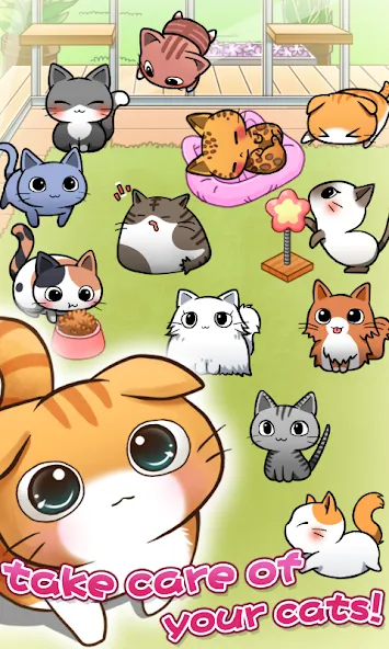 Cat Room - Cute Cat Games (Кэт Рум)  [МОД Много монет] Screenshot 2