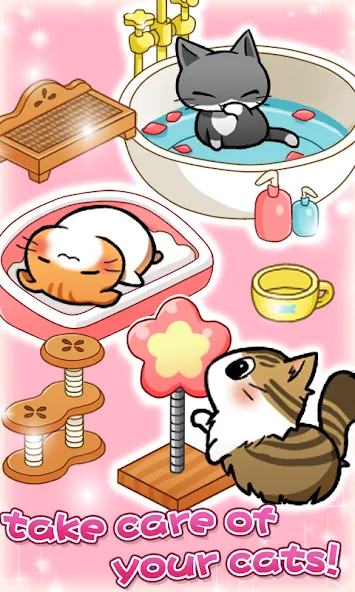 Cat Room - Cute Cat Games (Кэт Рум)  [МОД Много монет] Screenshot 3