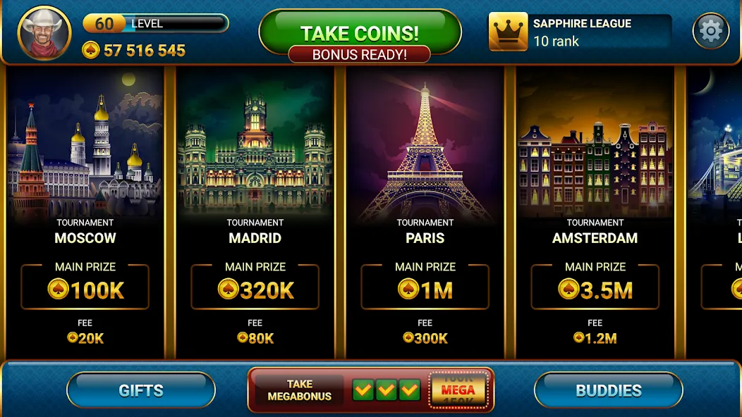 Poker Championship Tournaments  [МОД Unlimited Money] Screenshot 1