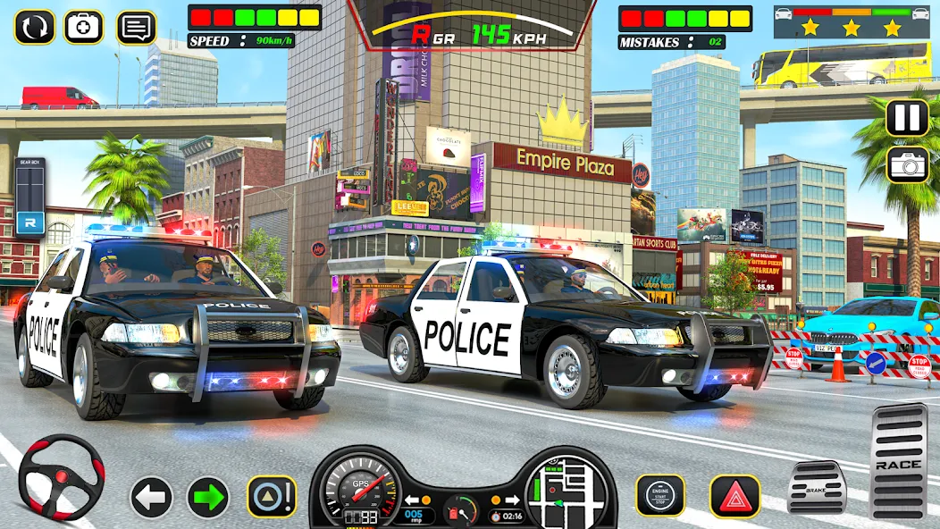 Police Car Chase Car Games  [МОД Все открыто] Screenshot 3