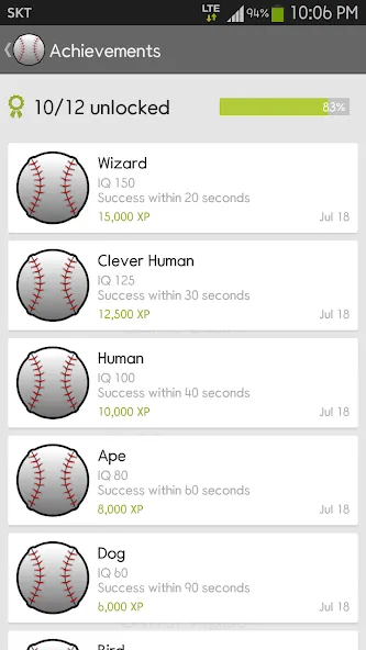 IQ Baseball - Number Puzzle (АйКью Бейсбол)  [МОД Unlocked] Screenshot 5