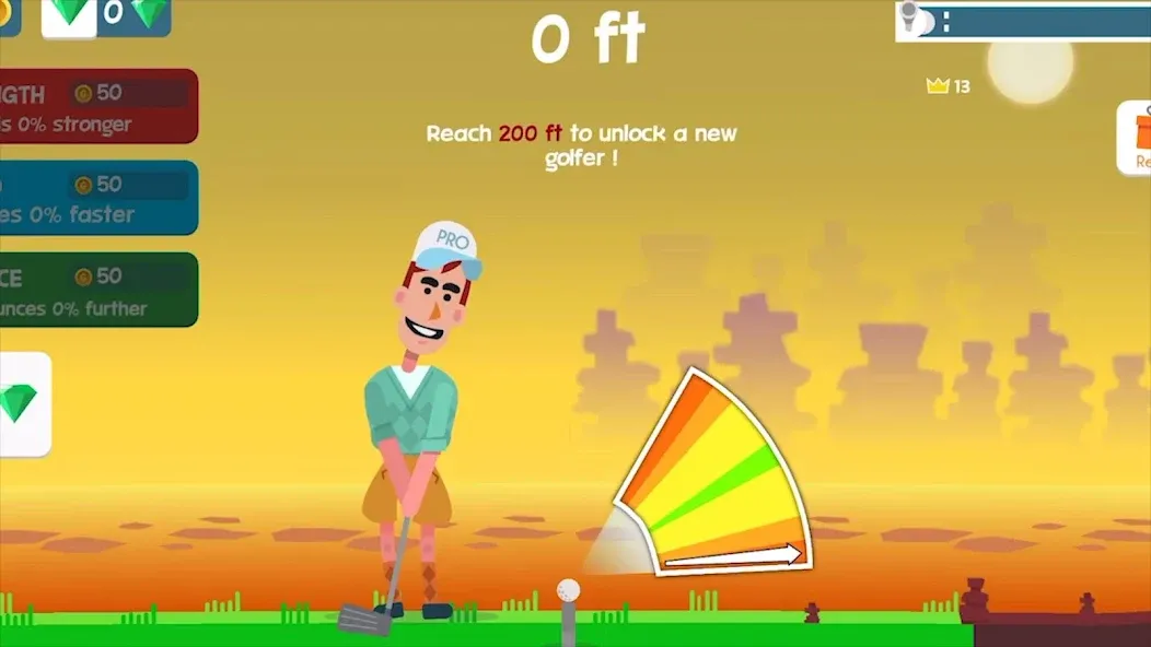 Golf Orbit: Oneshot Golf Games  [МОД Mega Pack] Screenshot 1