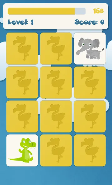 Animals memory game for kids  [МОД Много денег] Screenshot 3