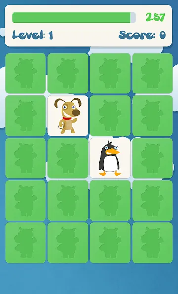 Animals memory game for kids  [МОД Много денег] Screenshot 4