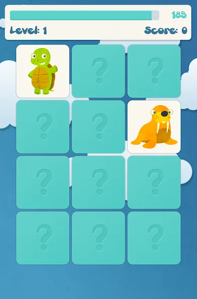 Animals memory game for kids  [МОД Много денег] Screenshot 5