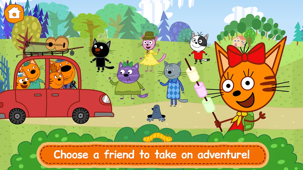 Kid-E-Cats: Kitty Cat Games!  [МОД Бесконечные деньги] Screenshot 1