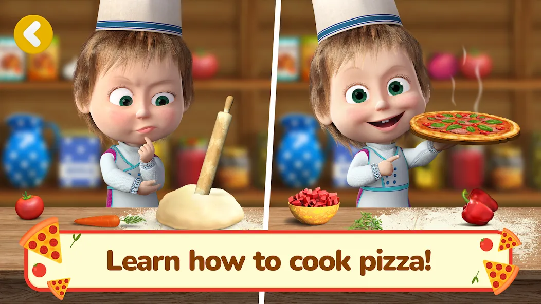 Masha and the Bear Pizza Maker  [МОД Бесконечные монеты] Screenshot 3