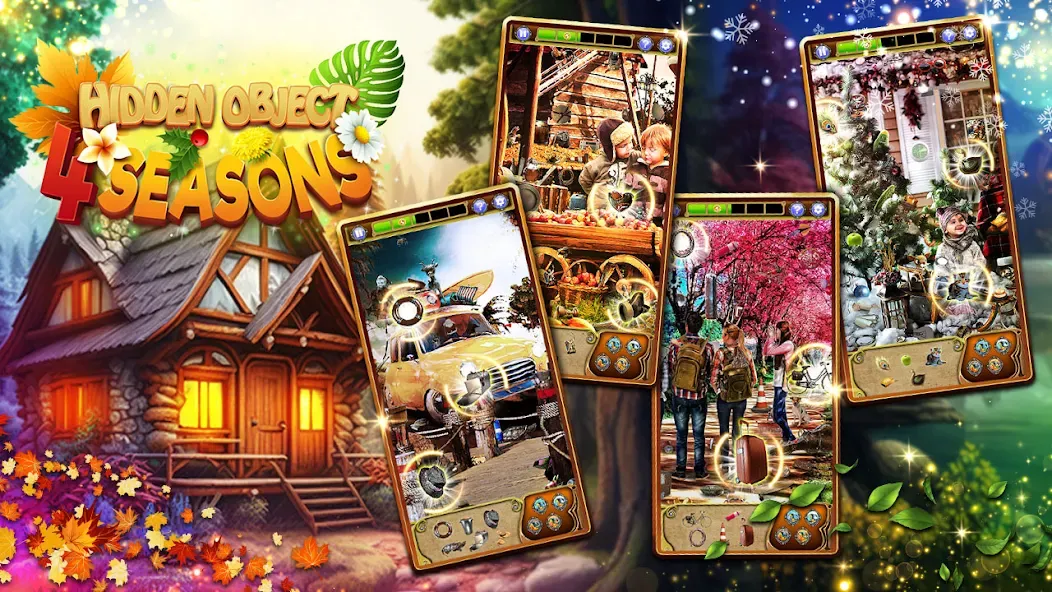 Hidden Object: 4 Seasons (Хидден Объект)  [МОД Unlimited Money] Screenshot 1