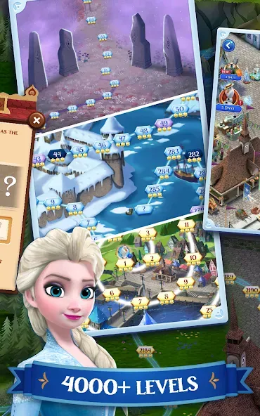 Disney Frozen Free Fall Games  [МОД Бесконечные деньги] Screenshot 3