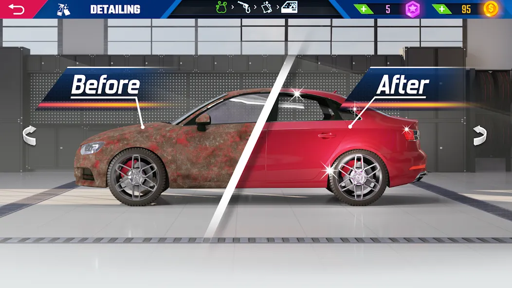 Car Detailing Simulator 2023  [МОД Menu] Screenshot 2