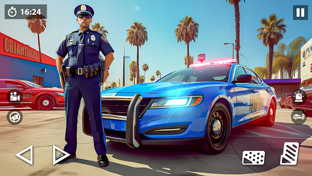 US Police Car Transporter Game (Полицейский транспорт игры)  [МОД Все открыто] Screenshot 1