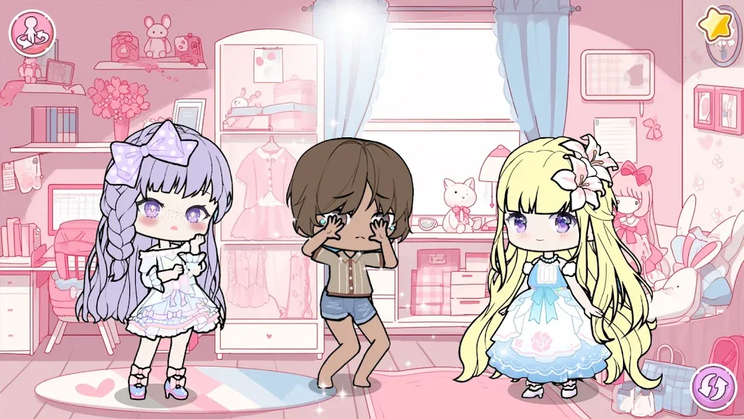 YOYO Doll School life Dress up (ЙОЙО Лайф ворлд)  [МОД Много монет] Screenshot 3