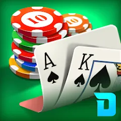 Скачать взлом DH Texas Poker - Texas Hold'em (ДХ Техас Покер)  [МОД Много денег] - последняя версия apk на Андроид