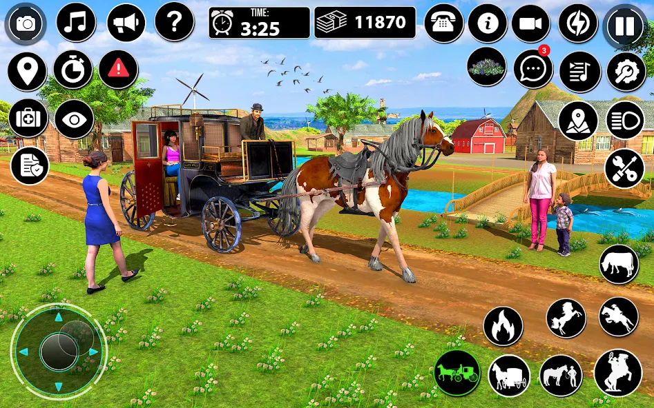 Horse Cart Taxi Transport Game  [МОД Много денег] Screenshot 3