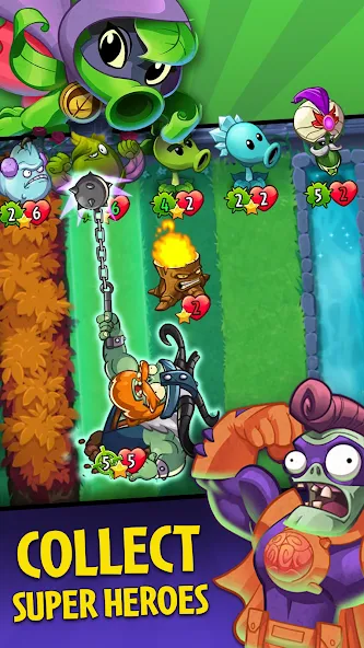 Plants vs. Zombies™ Heroes  [МОД Много монет] Screenshot 1