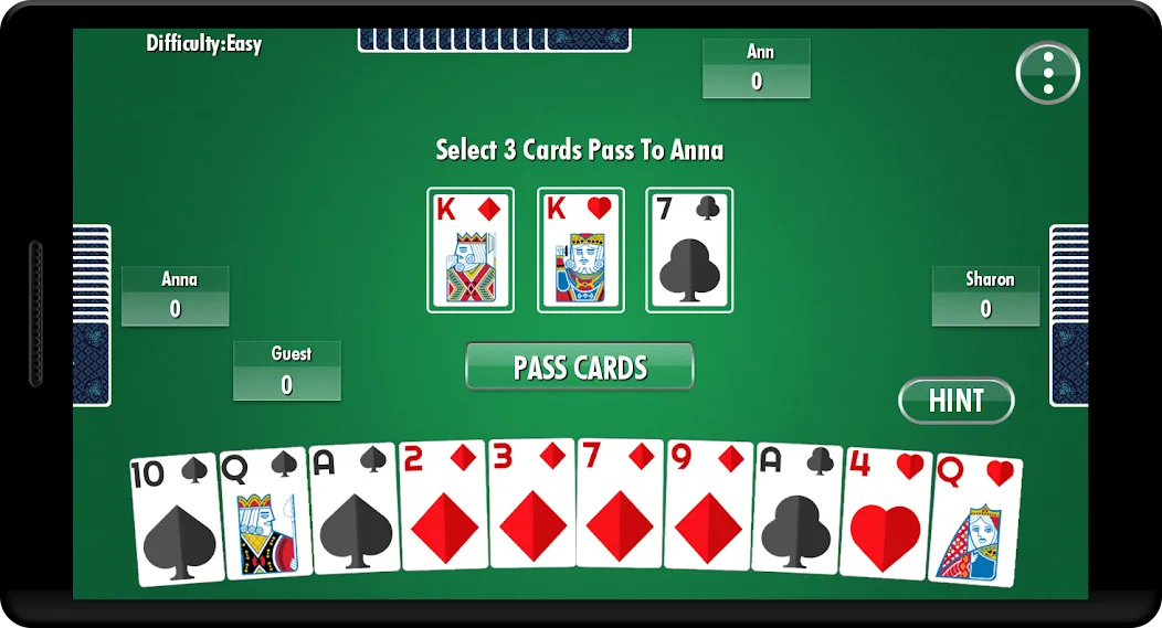 Hearts - Card Game (Хартс)  [МОД Mega Pack] Screenshot 1