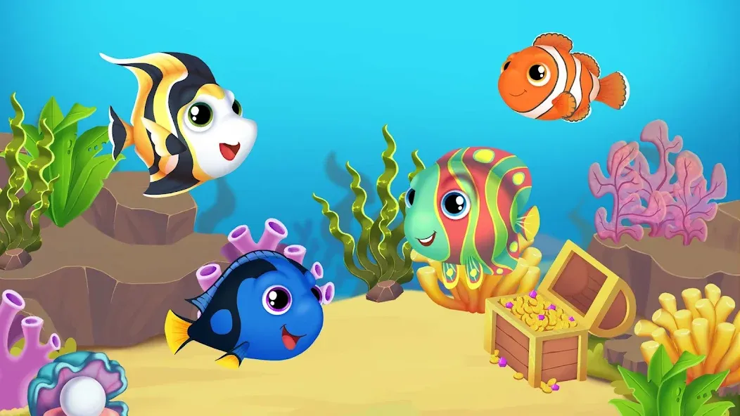 Baby Aquarium - Fish game  [МОД Menu] Screenshot 1