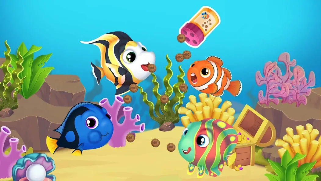 Baby Aquarium - Fish game  [МОД Menu] Screenshot 5