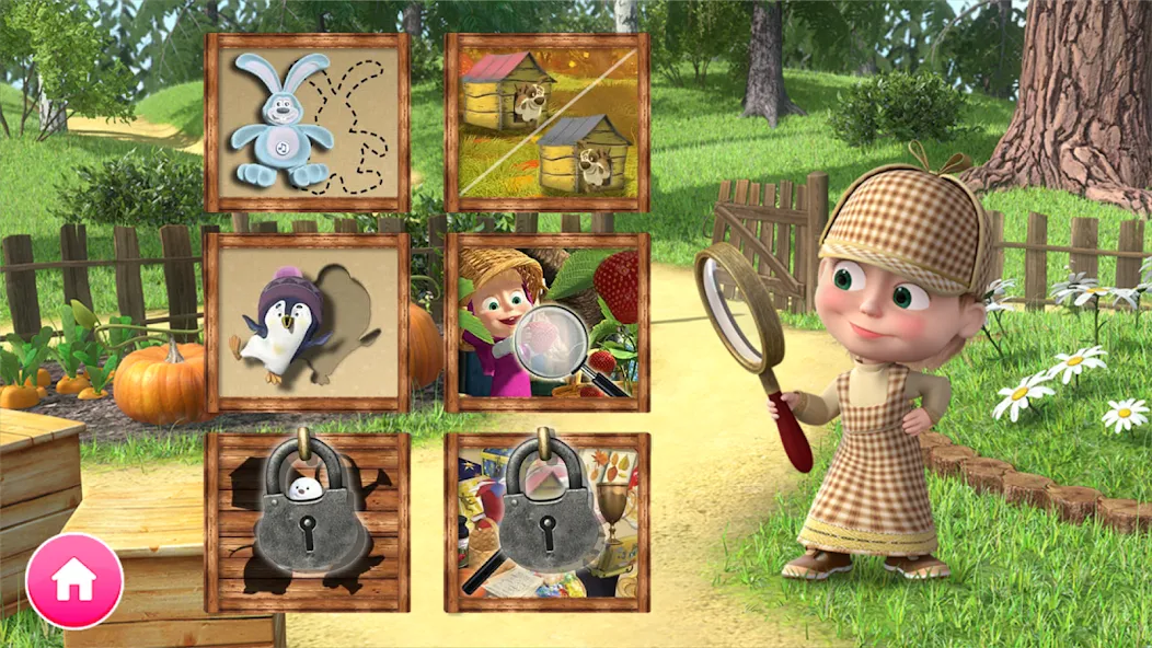 Masha and the Bear Educational  [МОД Меню] Screenshot 1