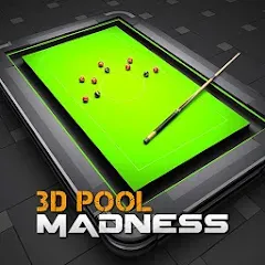 Взлом 3D Pool Madness (Пул Безумие)  [МОД Много монет] - последняя версия apk на Андроид