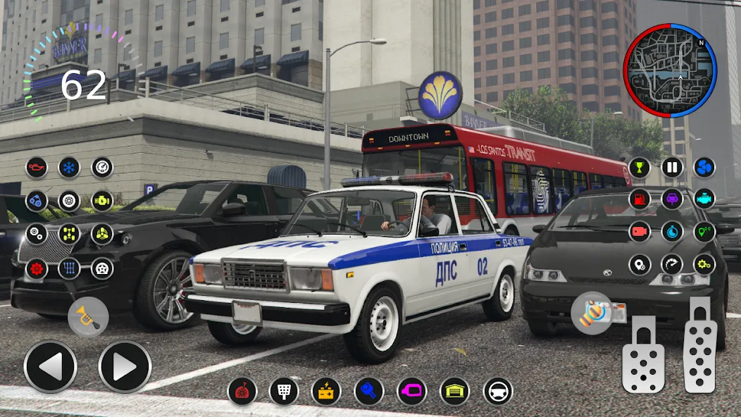 Police Car Riders: VAZ 2107  [МОД Mega Pack] Screenshot 5