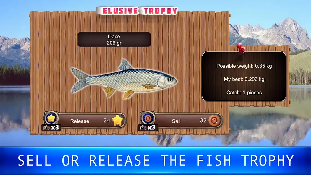 Fish rain: sport fishing  [МОД Бесконечные деньги] Screenshot 2