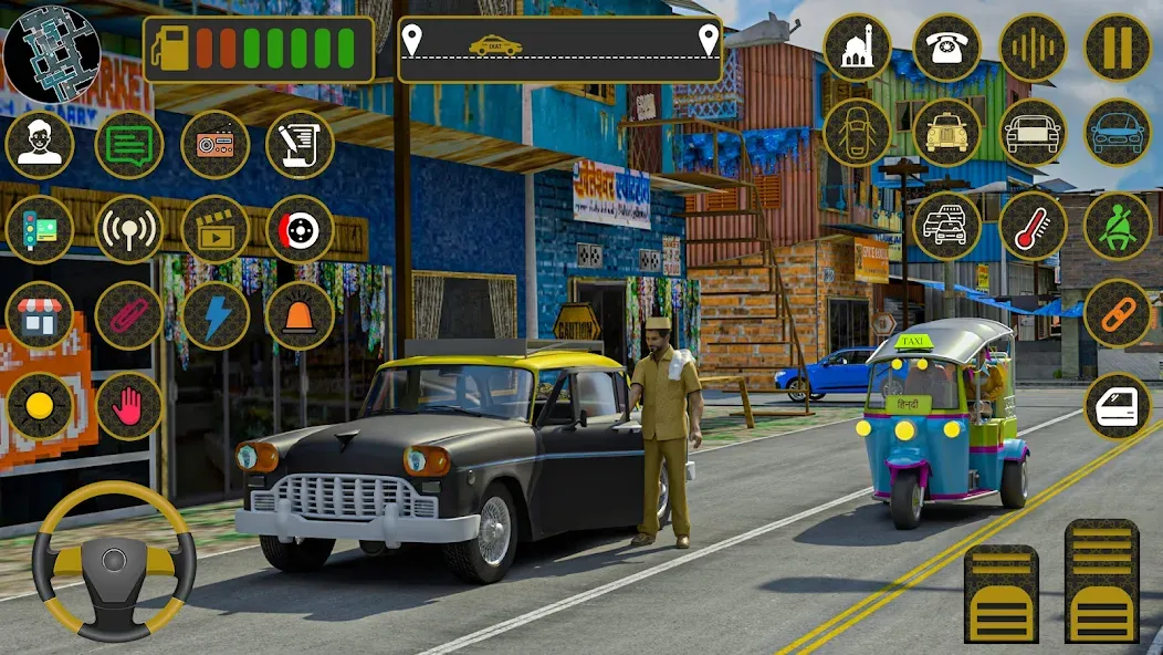 Indian Taxi Simulator car Game (Индийский такси симулятор автомобиля Игра)  [МОД Mega Pack] Screenshot 1