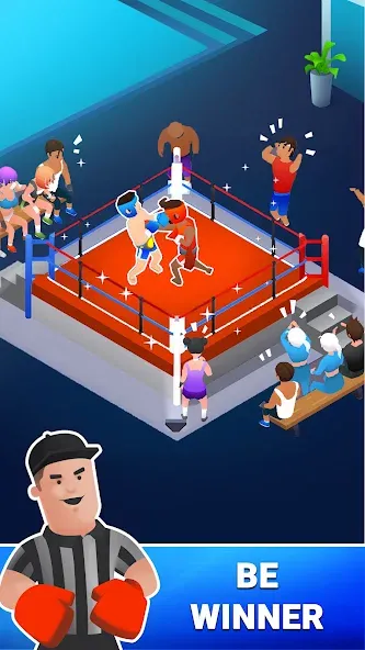 Boxing Gym Tycoon 3D: MMA Club (Боксерская Гимназия Тайкун 3D)  [МОД Бесконечные деньги] Screenshot 2