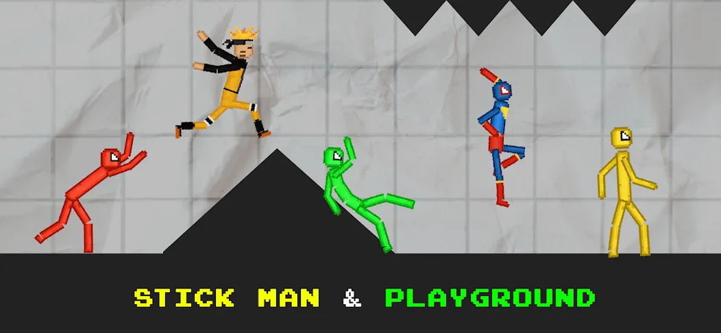 Stickman Playground (тикман Плейграунд)  [МОД Menu] Screenshot 3