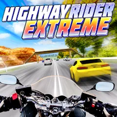 Скачать взлом Highway Rider Extreme - 3D Mot (Хайвей Райдер Экстрим)  [МОД Много монет] - стабильная версия apk на Андроид