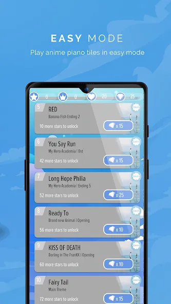 Piano Anime Tiles Music (Пиано Аниме Плитки Музыка)  [МОД Бесконечные деньги] Screenshot 3