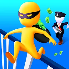 Взломанная Thief Run Race 3D: Fun Race  [МОД Бесконечные деньги] - полная версия apk на Андроид