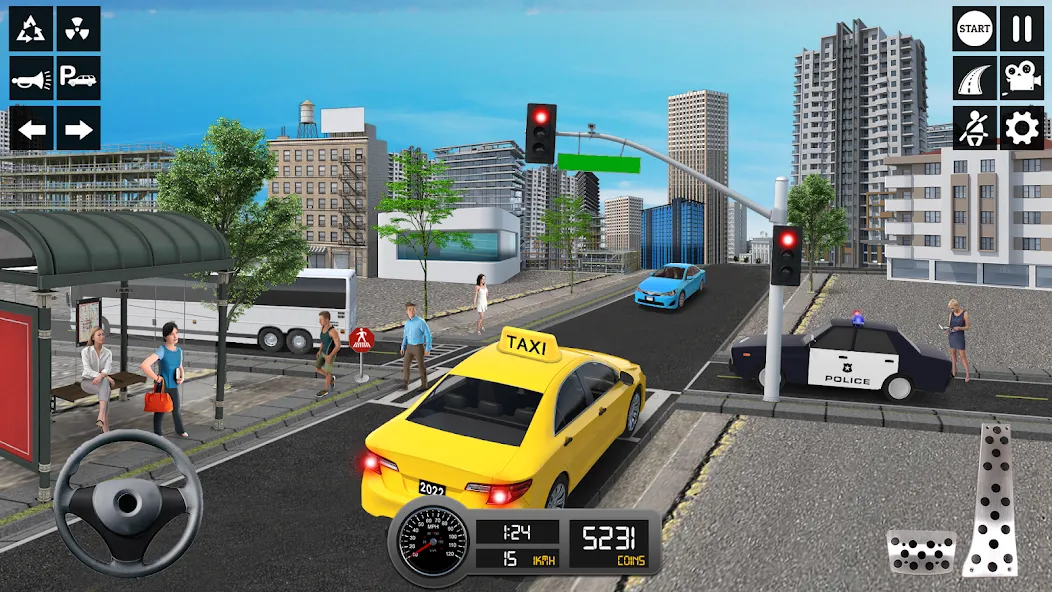 Taxi Simulator 3d Taxi Sim  [МОД Menu] Screenshot 3