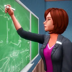 Взломанная High School Teacher Simulator  [МОД Unlocked] - стабильная версия apk на Андроид