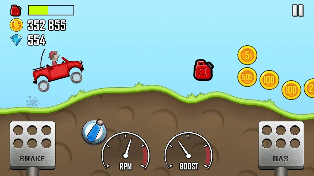 Hill Climb Racing (Хилл Клайм Рейсинг)  [МОД Unlocked] Screenshot 1