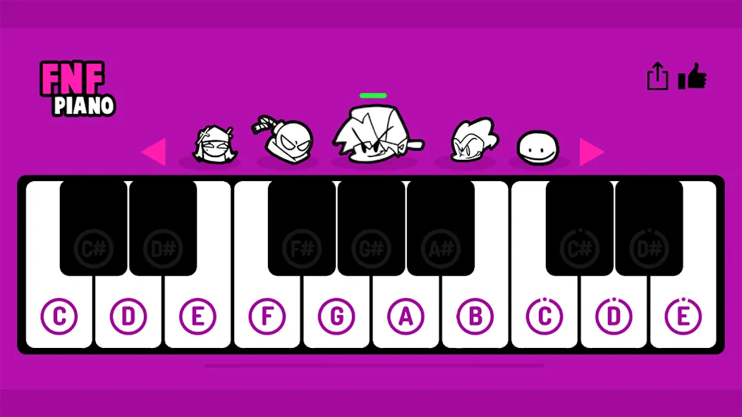 FNF Piano (ФНФ Пиано)  [МОД Бесконечные монеты] Screenshot 2