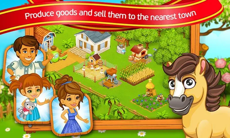 Farm Town: Cartoon Story  [МОД Много денег] Screenshot 4