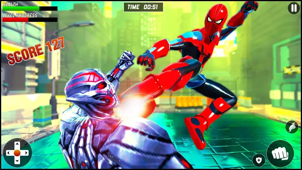 Strange Robot Spider hero Game  [МОД Меню] Screenshot 3