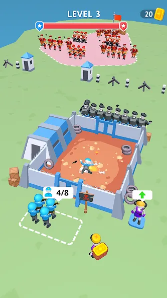 Army War Camp—Battle Game  [МОД Много монет] Screenshot 3