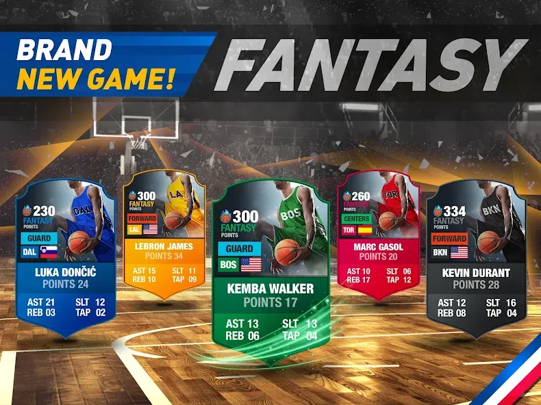 Basketball Fantasy Manager NBA  [МОД Unlocked] Screenshot 3