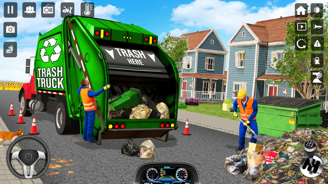 Trash Truck Games Simulator 3D  [МОД Menu] Screenshot 1