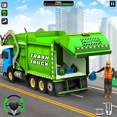 Скачать взлом Trash Truck Games Simulator 3D  [МОД Menu] - стабильная версия apk на Андроид